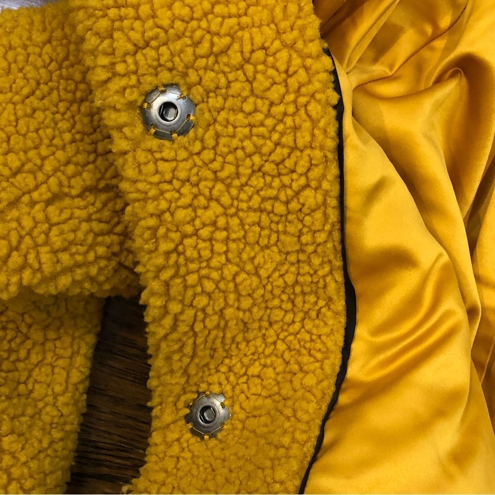 LUCKY BRAND Golden Long Sherpa Teddy Coat w Snap Closure & Hand Pockets Sz XS - Picture 4 of 16